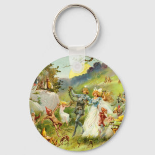 The Fairy Prince and Thumbelina Key Ring