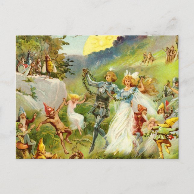 The Fairy Prince and Thumbelina Postcard (Front)