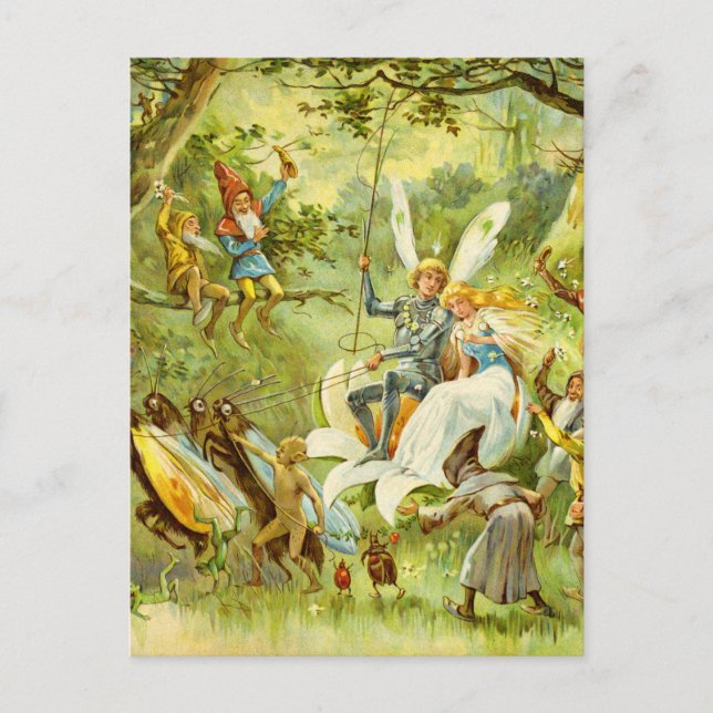 The Fairy Prince and Thumbelina Postcard (Front)