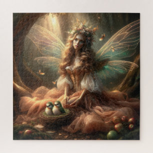 The Fairy Queen in the Forest Enchanted Woodland Jigsaw Puzzle