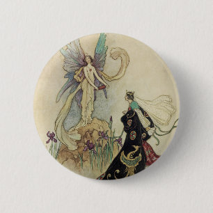 The Fairy There Welcomed Her Majesty 6 Cm Round Badge