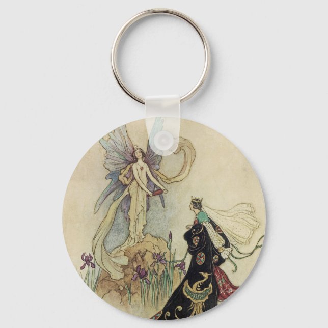 The Fairy There Welcomed Her Majesty Key Ring (Front)
