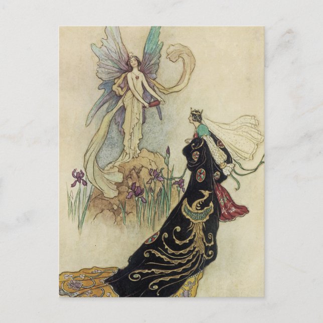 The Fairy There Welcomed Her Majesty Postcard (Front)