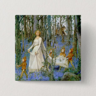 The Fairy Wood 15 Cm Square Badge