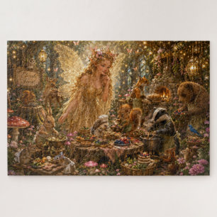 The Fairy's Enchanted Woodland Feast Jigsaw Puzzle