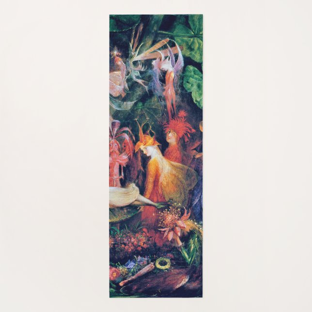 The Fairy's Funeral, John Anster Fitzgerald Yoga Mat (Back)