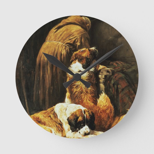 The Faith of St. Bernard Round Clock (Front)