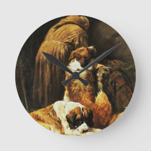 The Faith of St. Bernard Round Clock