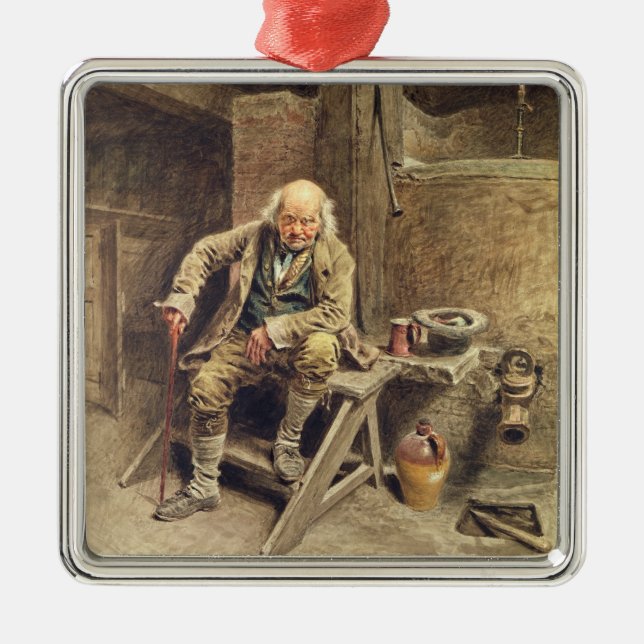 The Faithful Old Servant Metal Tree Decoration (Front)