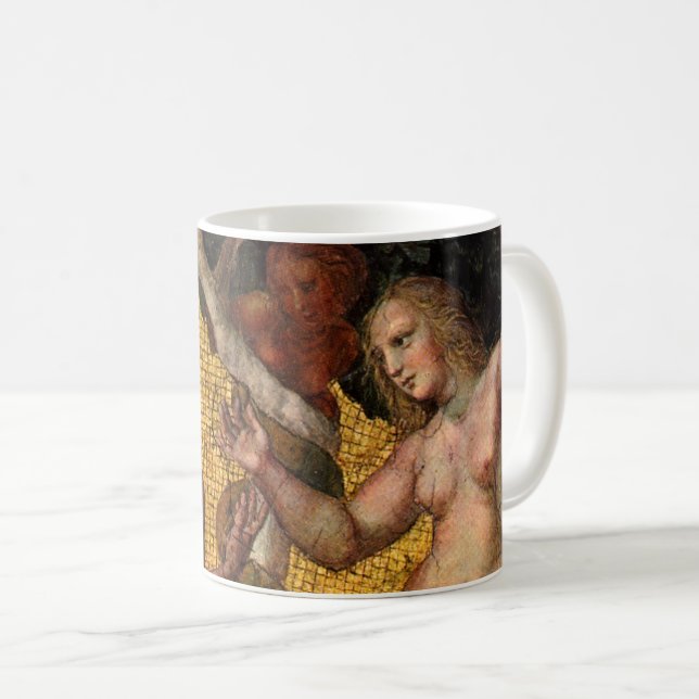 The Fall - Adam and Eve by Raphael Sanzio Coffee Mug (Front Right)