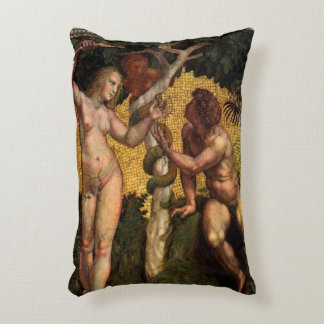 The Fall - Adam and Eve by Raphael Sanzio Decorative Cushion