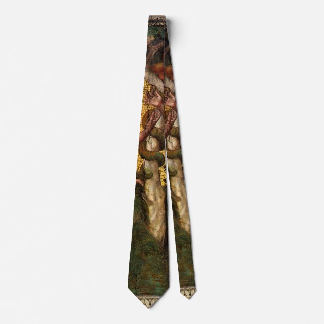 The Fall - Adam and Eve by Raphael Sanzio Tie (Front)