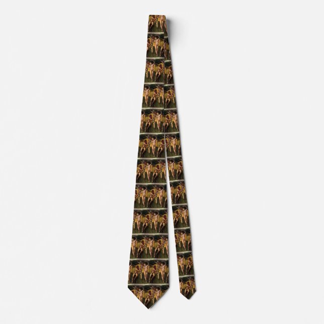 The Fall - Adam and Eve by Raphael Sanzio Tie (Front)