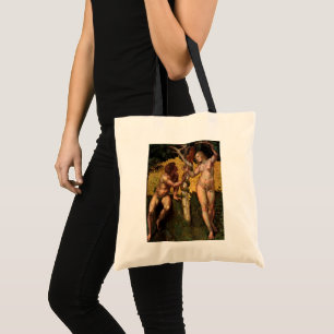 The Fall - Adam and Eve by Raphael Sanzio Tote Bag