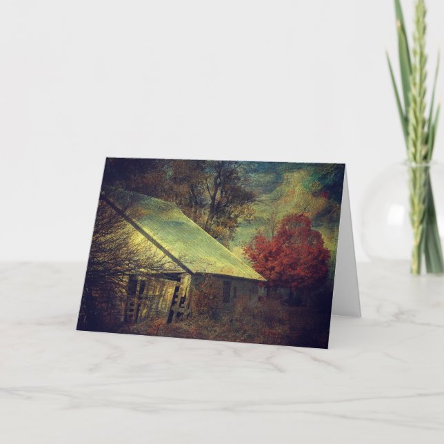 The Fall Barn, Birthday Card (Front)