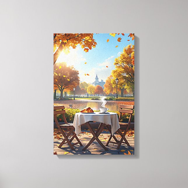 The fall breakfast canvas print (Front)