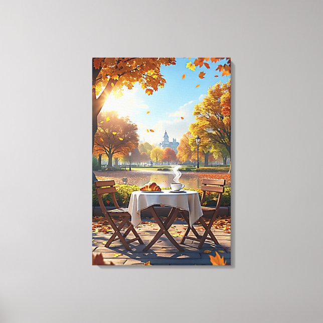 The fall breakfast canvas print (Front)