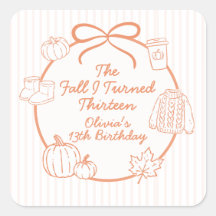 The Fall I Turned Thirteen Autumn 13th Birthday