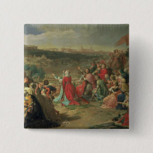 The Fall of Granada in 1492, 1890 15 Cm Square Badge