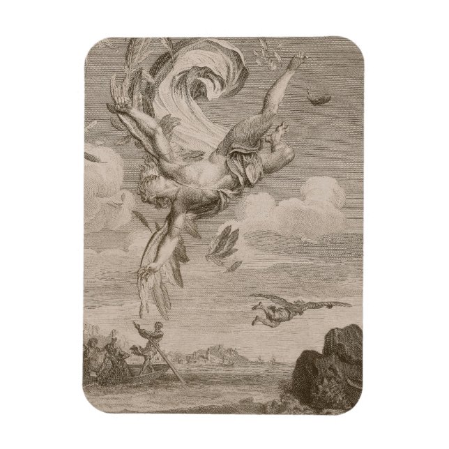 The Fall of Icarus, 1731 (engraving) Magnet (Vertical)