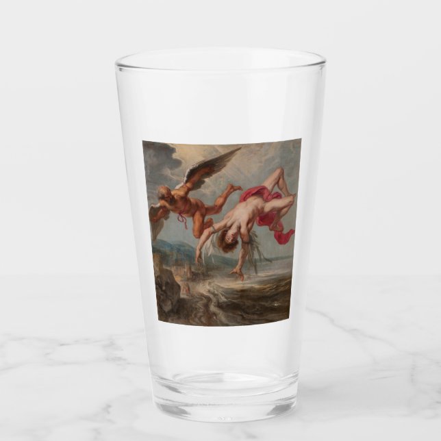 The Fall of Icarus (by Jacob Peter Gowy) Glass (Front)
