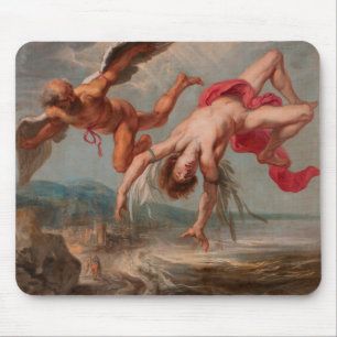 The Fall of Icarus (by Jacob Peter Gowy) Mouse Mat