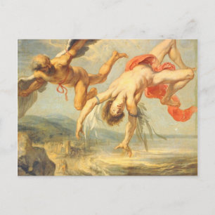The Fall Of Icarus By Jacob Peter Gowy Postcard
