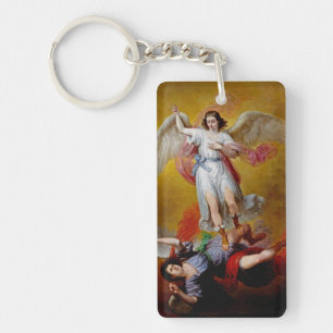 The Fall of Lucifer by Antonio María Esquivel Key Ring