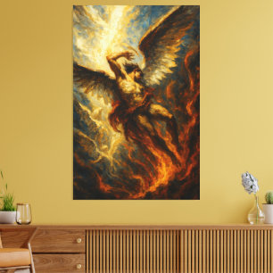 The Fall of Lucifer Canvas Print
