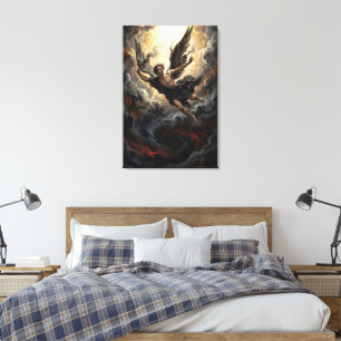 The Fall of Lucifer from Heaven Canvas Print