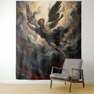The Fall of Lucifer from Heaven Tapestry