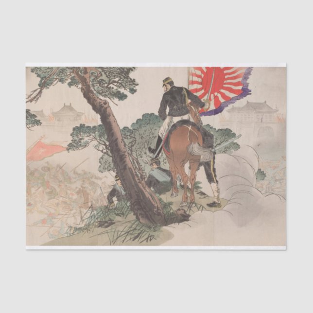 The Fall of Magong Fortress by Ogata Gekko Tissue Paper (Front)