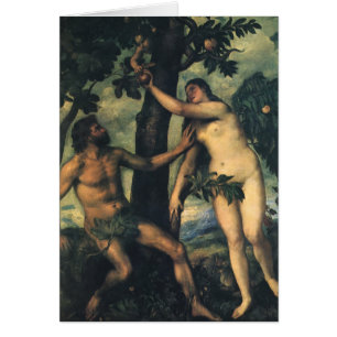The Fall of Man; Adam and Eve by Titian