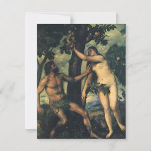 The Fall of Man; Adam and Eve by Titian