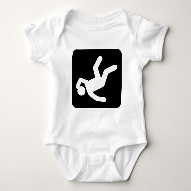 The Fall of Man - Black Baby Bodysuit (Front)