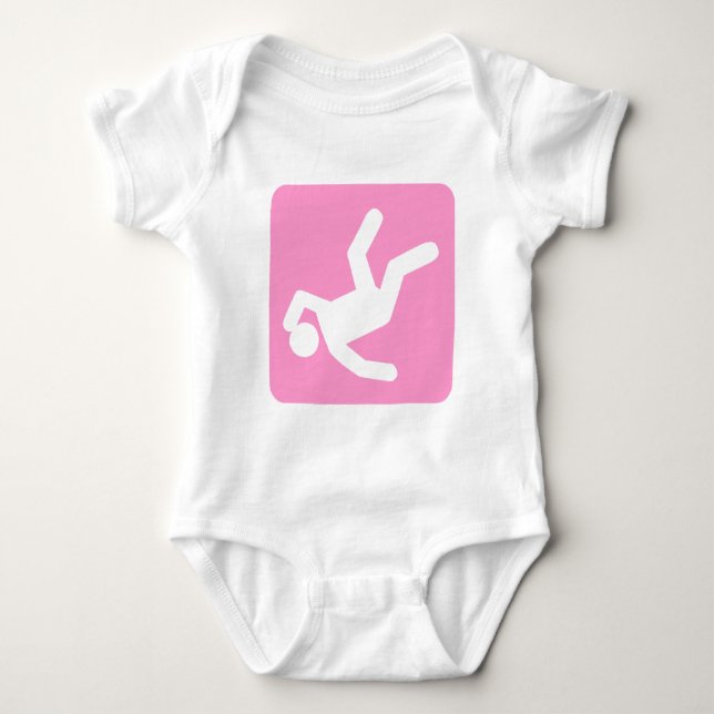 The Fall of Man - Pink Baby Bodysuit (Front)