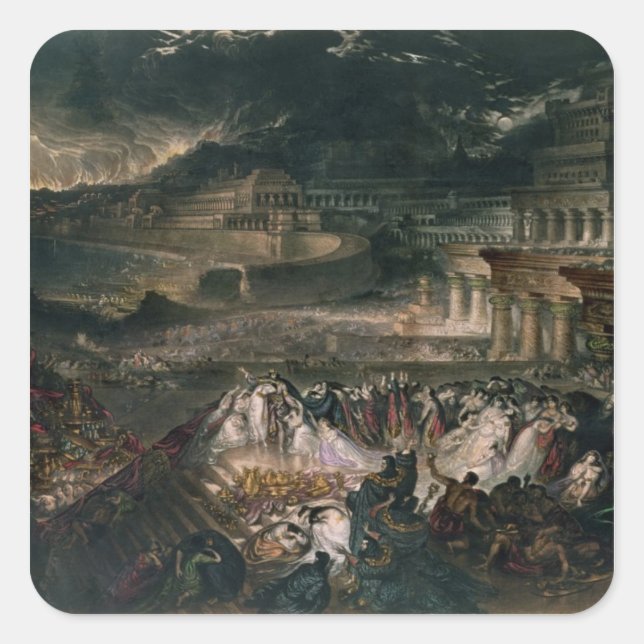 The Fall of Nineveh Square Sticker (Front)