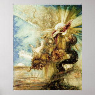 The Fall of Phaethon (w/c on paper) Poster