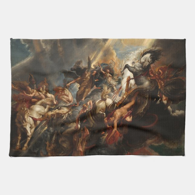 The Fall of Phaeton Tea Towel (Horizontal)