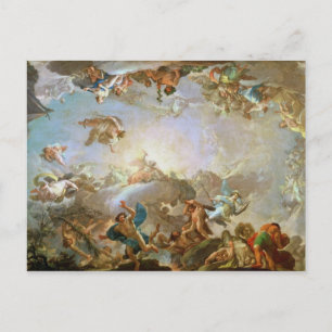 The Fall of the Giants besieging Olympus, 1764 (oi Postcard
