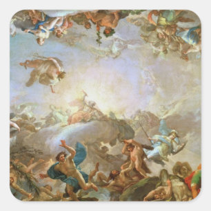 The Fall of the Giants besieging Olympus, 1764 (oi Square Sticker