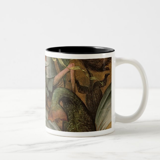 The Fall of the Rebel Angels, 1562 Two-Tone Coffee Mug (Right)