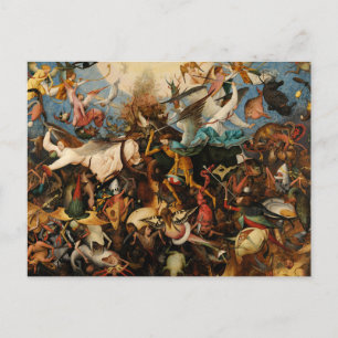 The Fall of the Rebel Angels by Pieter Bruegel Holiday Postcard