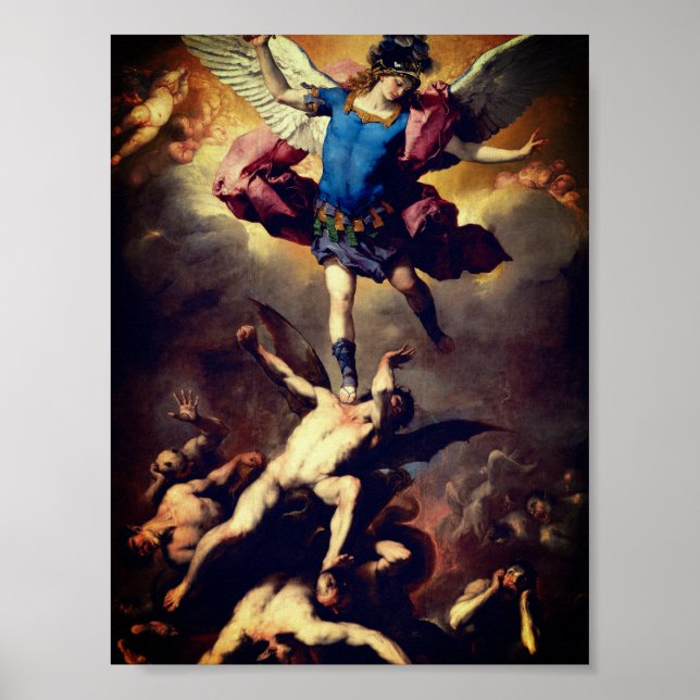 The Fall of the Rebel Angels (Luca Giordano) Poster (Front)