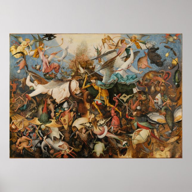 The Fall of the Rebel Angels - Pieter Bruegel 1562 Poster (Front)