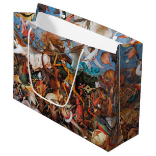 The Fall of the Rebel Angels, Pieter Bruegel Large Large Gift Bag