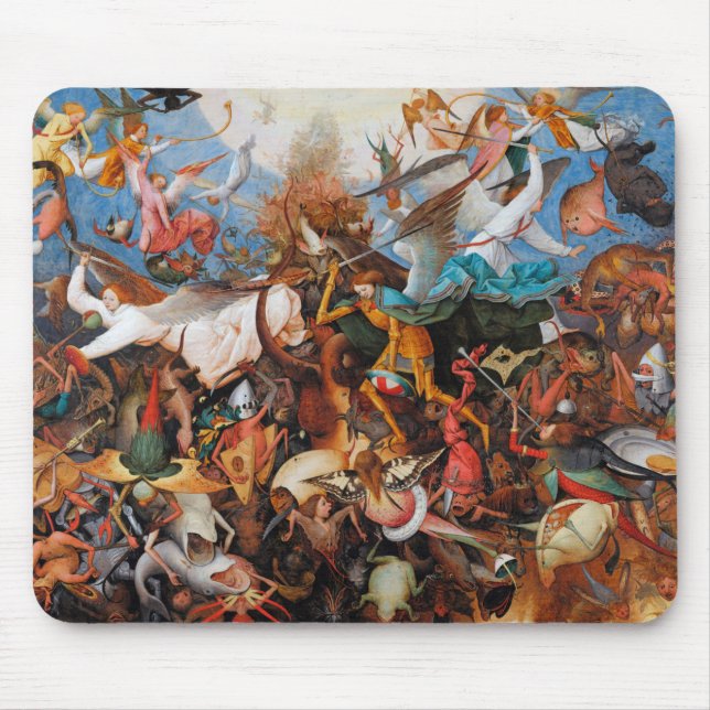 The Fall of the Rebel Angels, Pieter Bruegel Mouse Mat (Front)