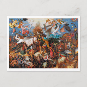 The Fall of the Rebel Angels, Pieter Bruegel Postcard
