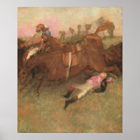The Fallen Jockey - Edgar Degas Fine Art