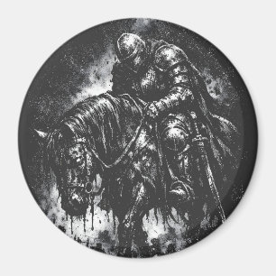 The Fallen Knight by BurnsInHell Magnet